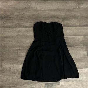 Express Elegant Black Strapless Dress